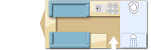 Coachman Laser 480 Xtra 2026  Caravan layout