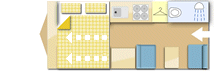 Swift Basecamp 3 2023  Caravan layout