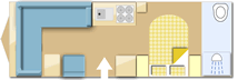 Bailey Pegasus Grande Bologna 2023  Caravan layout