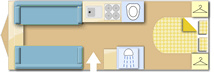 Adria Altea 622 DP Dart 2026  Caravan layout