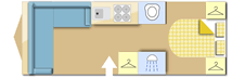 Coachman Laser 845 Xtra 2026  Caravan layout