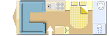 Swift Elegance Grande 845 2026  Caravan layout