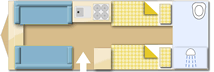 Adria Alpina 623 UL Colorado 2026  Caravan layout