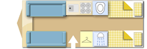 Coachman Laser 865 Xtra 2026  Caravan layout