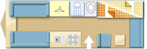 Sterling Eccles 590 2017  Caravan layout