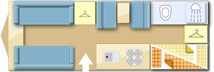 Sprite Vogue 585 SR 2018  Caravan layout