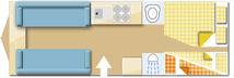 Bailey Pegasus Amalfi Black Edition 2026  Caravan layout