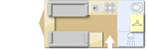 Lunar Clubman CK, 2015 caravan layout
