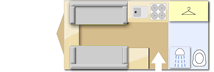 Coachman VIP 460, 2018 caravan layout