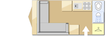 Elddis Avante 372, 2012 caravan layout