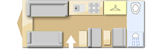 Bailey Unicorn Madrid, 2017 caravan layout