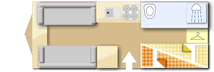 Swift Sprite Alpine 4 DB 2026  Caravan layout