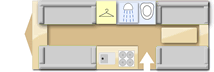 Coachman VIP 565, 2021 caravan layout
