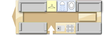 Compass Corona 566, 2015 caravan layout