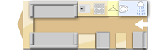 Swift Basecamp 4, 2022 caravan layout
