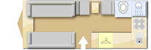 Fleetwood Meridien EK, 2007 caravan layout