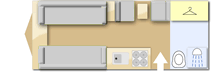 Elddis Affinity 530, 2015 caravan layout