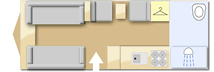 Coachman LASER 620, 2017 caravan layout