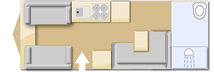 Elddis Avante 564, 2011 caravan layout