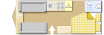 Lunar Quasar 534, 2012 caravan layout