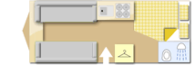 Adria 532 UP, 2006 caravan layout