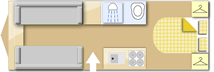 Swift Challenger 560, 2009 caravan layout