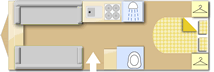 Elddis Avante 550-Supreme Dealer Special 2019  Caravan layout