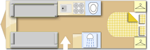 Swift Sprite Major 4 EB 2026  Caravan layout