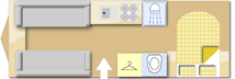 Compass Camino 660 2017  Caravan layout