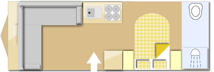 Bailey Pegasus Bologna, 2026 caravan layout