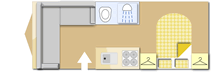 Elddis Avante 454, 2020 caravan layout