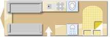 Buccaneer Commodore 2020  Caravan layout