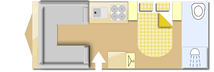 Swift Elegance Grande 845 2026  Caravan layout