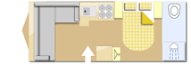Coachman Lusso 2, 2023 caravan layout