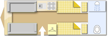 Lunar Clubman SE Saros Edition, 2014 caravan layout