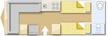 Bailey Pegasus Grande Rimini SE, 2023 caravan layout