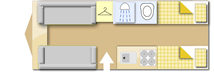 Lunar Lexon 590, 2015 caravan layout