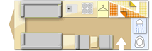 Bailey Olympus 540, 2013 caravan layout