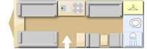 Bailey Orion 460, 2013 caravan layout