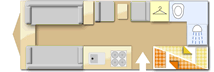 Coachman Vision 580, 2015 caravan layout