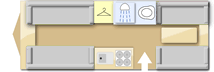Lunar Premier 516, 1995 caravan layout