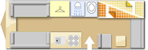 Swift Sprite Major 6 TD 2023 caravans layout