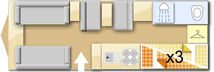 Elddis Chatsworth 646, 2011 caravan layout