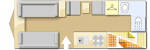Bailey Pegasus Grande Palermo, 2019 caravan layout