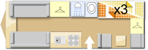 Adria Altea 622 DK Avon, 2026 caravan layout