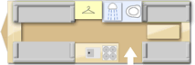 Swift Celebration 640, 2016 caravan layout