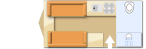 Bailey Phoenix Plus 420 2021  Caravan layout