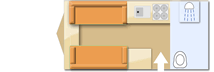 Coachman Pastiche 460 2009  Caravan layout