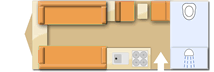 Lunar Clubman ES 2018  Caravan layout