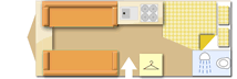 Swift Sprite Alpine 4 Diamond Pack 2019  Caravan layout